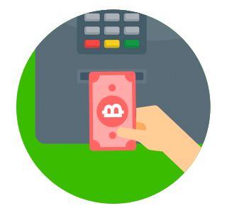 รับเงิน และตรวจสอบจำนวนเงิน