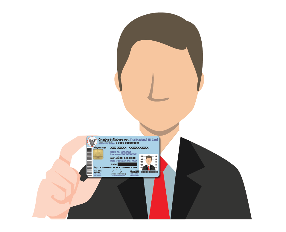 person with citizen card